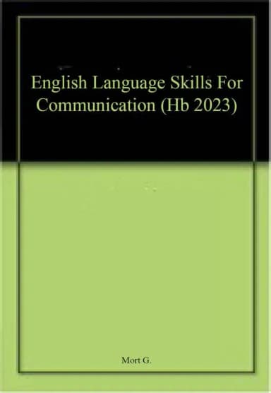 Image of - English Language Skills For Communication | Hardcover