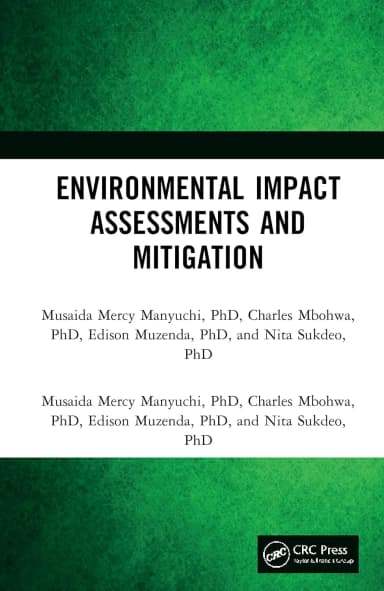 Image of - Environmental Impact Assessments And Mitigation | Hardcover