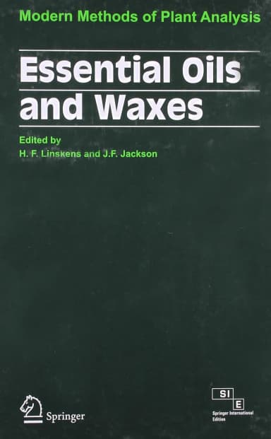 Image of - Essential Oils and Waxes Modern Methods of Plant Analysis | Hardcover