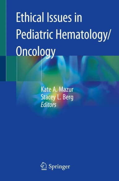 Image of - Ethical Issues In Pediatric Hematology Oncology | Paperback