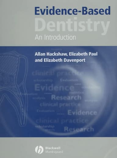 Image of - Evidence-Based Dentistry An Introduction | Paperback