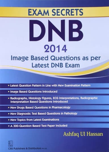 Image of - EXAM SECRETS DNB 2014 Image Based Questions as per Latest DNB Exam