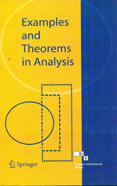 Image of - Examples and Theorms in Analysis | Paperback