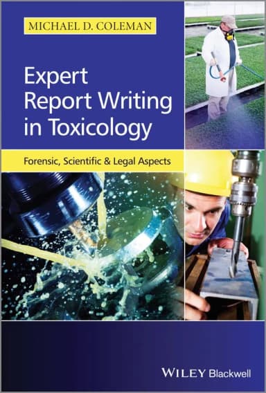 Image of - Expert Report Writing in Toxicology Forensic | Scientific and Legal Aspects | Paperback