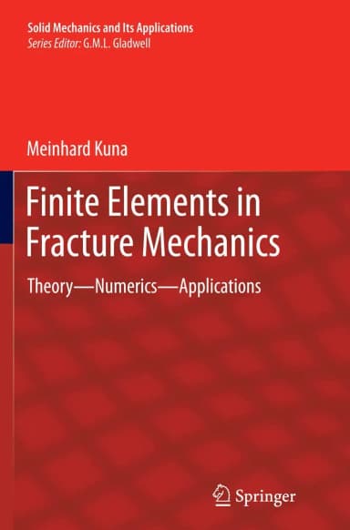 Image of - Finite Elements In Fracture Mechanics Theory Numerics Applications | Paperback