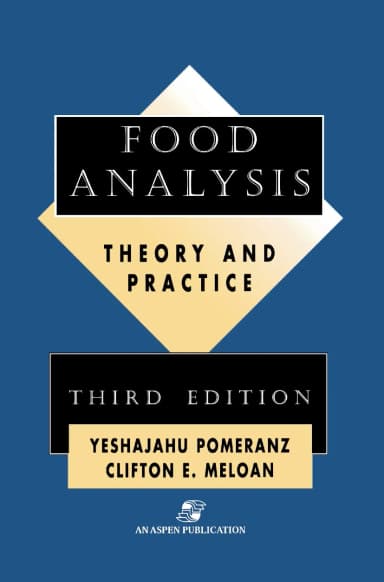 Image of - Food Analysis Theory and Practice | Third Edition | Hardcover