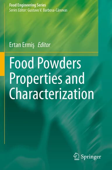 Image of - Food Powders Properties And Characterization | Paperback