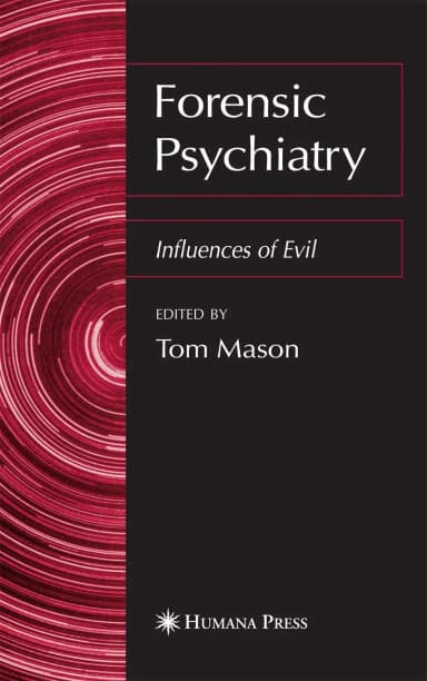 Image of - Forensic Psychiatry  Influences of Evil | Hardcover