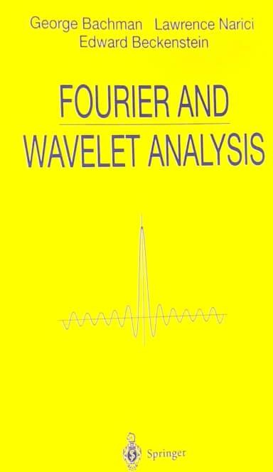 Image of - Fourier and Wavelet Analysis | Paperback
