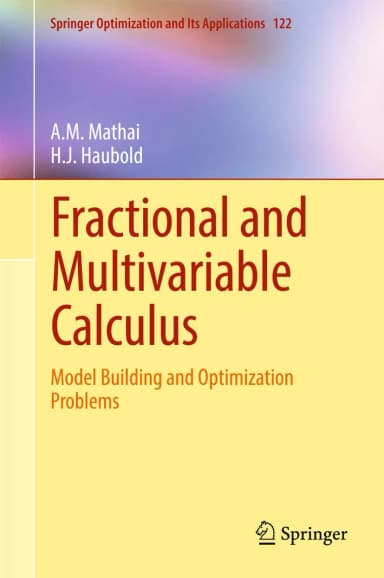Image of - Fractional and Multivariable Calculus | Hardcover