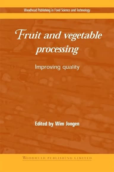 Image of - Fruit and Vegetable Processing Improving Quality | Hardcover