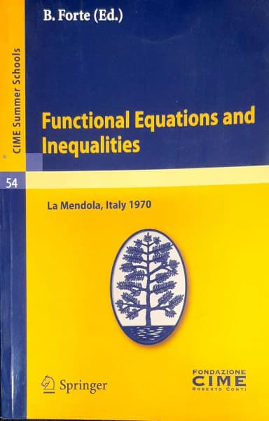 Image of - Functional Equations And Inequalities