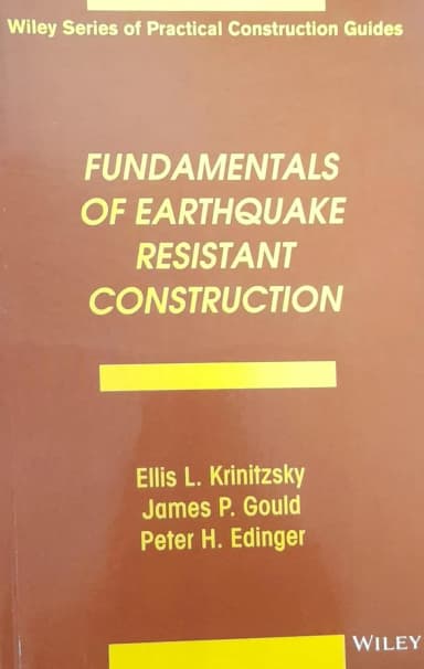 Image of - Fundamentals of Earthquake Resistant Construction | Paperback