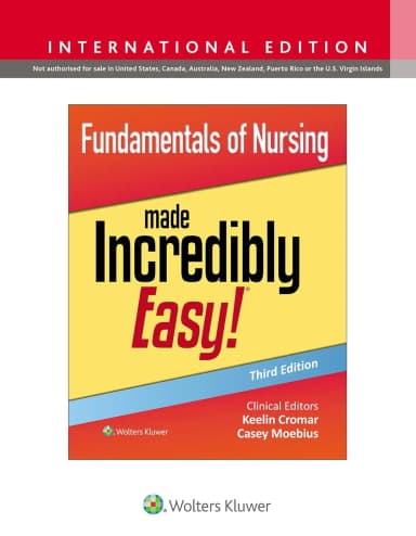 Image of - Fundamentals Of Nursing Made Incredibly Easy! Third Editiond (Ie) | Paperback