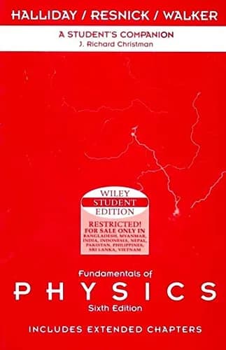 Image of - Fundamentals of Physics Student Companion | 6th Edition