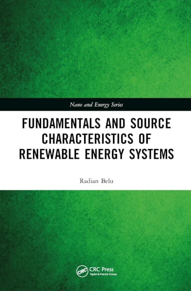 Image of - Fundamentals and Source Characteristics of Renewable Energy Systems | Hardcover