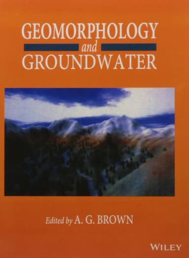 Image of - Geomorphology and Groundwater | Paperback