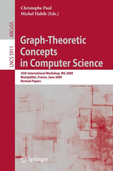 Image of - Graph-Theoretic Concepts In Computer Science | Paperback