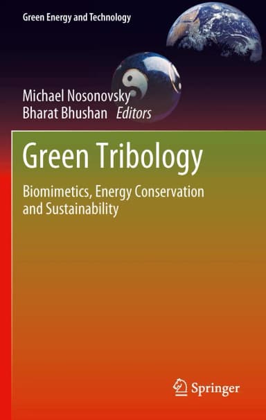 Image of - Green Tribology Biomimetics | Energy Conservation and Sustainability | Hardcover