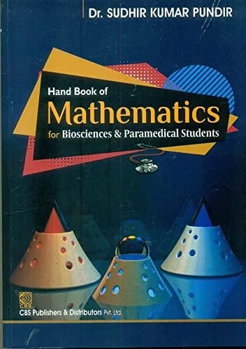 Image of - Hand Book of Mathematics For Biosciences and Paramedical Students | Paperback