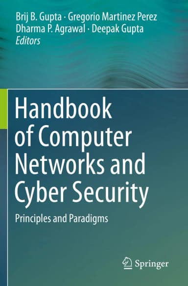 Image of - Handbook Of Computer Networks And Cyber Security Principles And Paradigms | Paperback