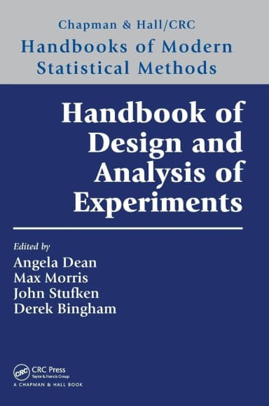 Image of - Handbook of Design and Analysis of Experiments | Hardcover