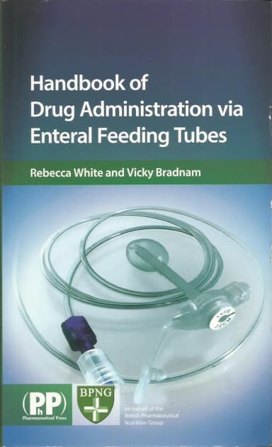 Image of - Handbook of Drug Administration Via Enteral Feeding Tubes | Paperback