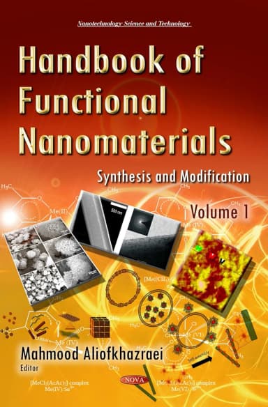 Image of - Handbook of Functional Nanomaterials Synthesis and Modification | Volume 1 | Hardcover