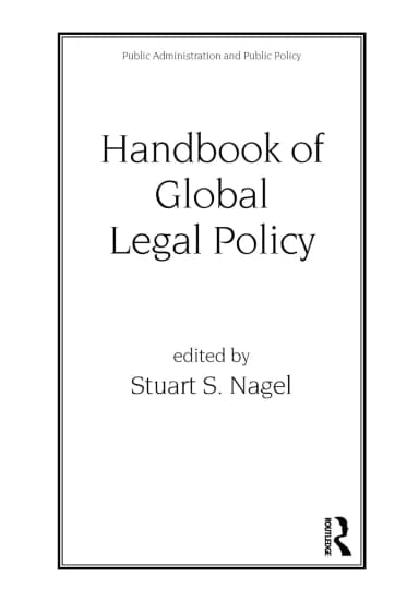 Image of - Handbook of Global Legal Policy