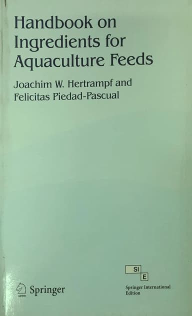 Image of - Handbook on Ingredients for Aquaculture Feeds | Paperback