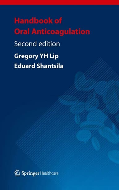 Image of - Handbook of Oral Anticoagulation | 2nd Edition | Paperback
