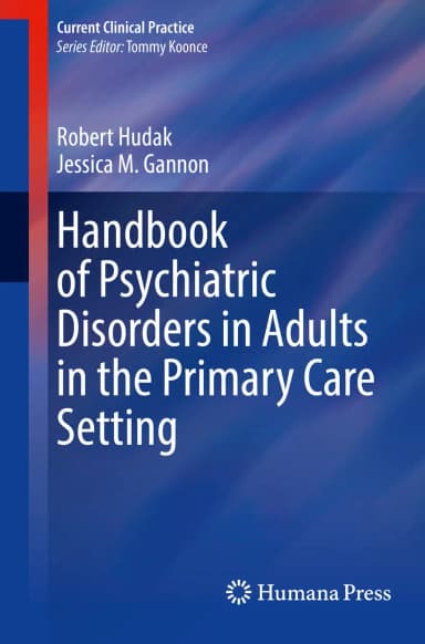 Image of - Handbook Of Psychiatric Disorders In Adults In The Primary Care Setting | Paperback