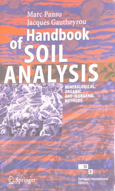 Image of - Handbook of Soil Analysis Mineralogical | Organic and Inorganic Methods | Paperback
