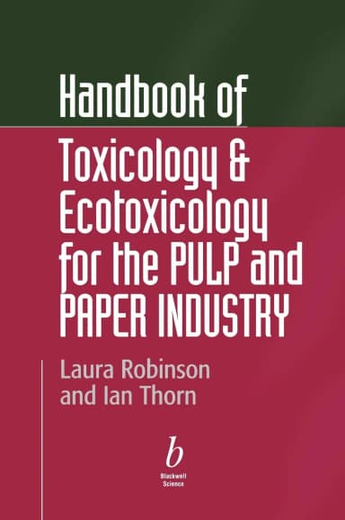 Image of - Handbook of Toxicology and Ecotoxicology for Pulp and Paper Industry