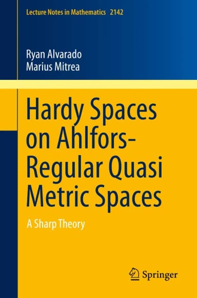 Image of - Hardy Spaces on Ahlfors Regular Quasi Metric Spaces | Paperback