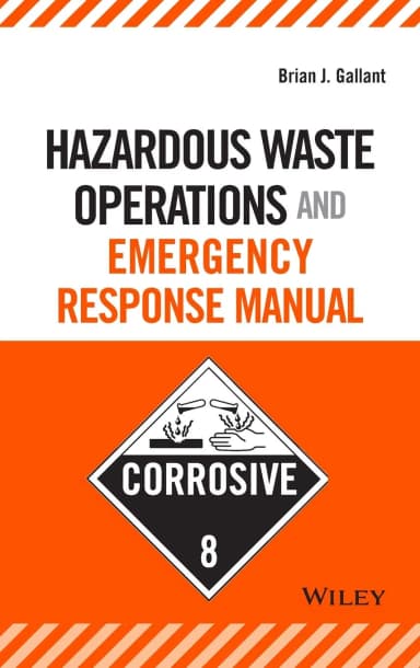 Image of - Hazardous Waste Operations and Emergency Response Manual | Hardcover