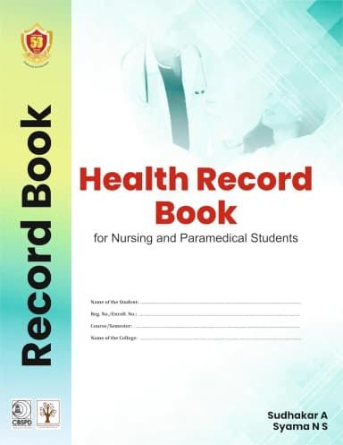Image of - Health Record Book For Nursing And Paramedical Students | Paperback