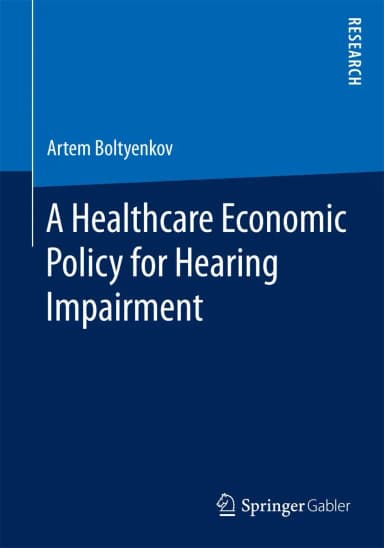 Image of - A Healthcare Economic Policy For Hearing Impairment | Paperback