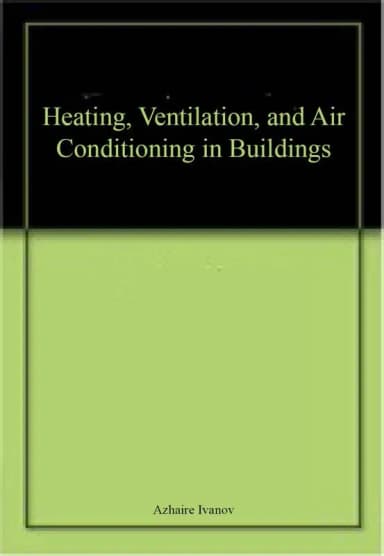 Image of - Heating | Ventilation | and Air Conditioning in Buildings | Hardcover