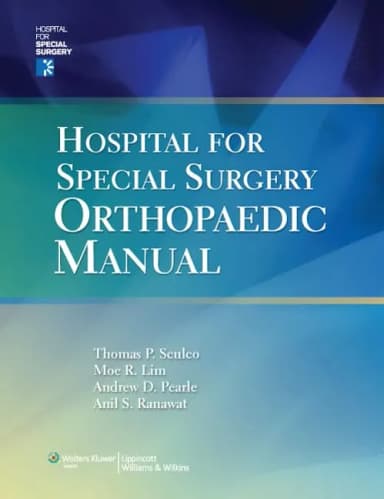 Image of - Hospital for Special Surgery Orthopaedics Manual | Paperback