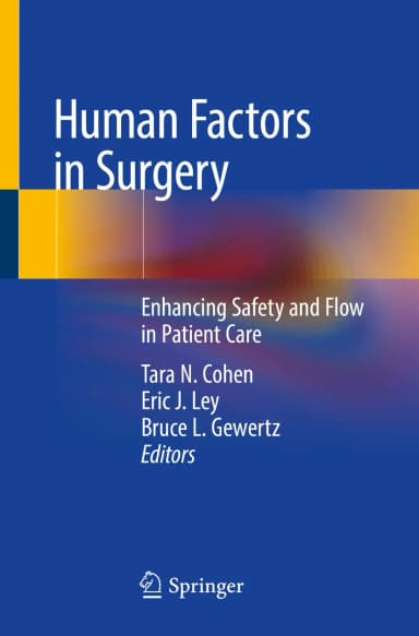 Image of - Human Factors In Surgery Enhancing Safety And Flow In Patient Care | Paperback