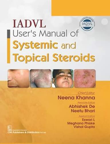 Image of - IADVL User's Manual of Systemic and Topical Steroids | Hardcover