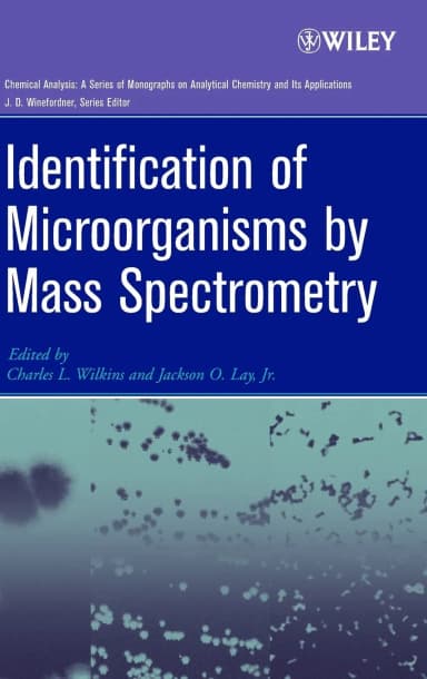 Image of - Identification of Microorganisms by Mass Spectrometry | Hardcover