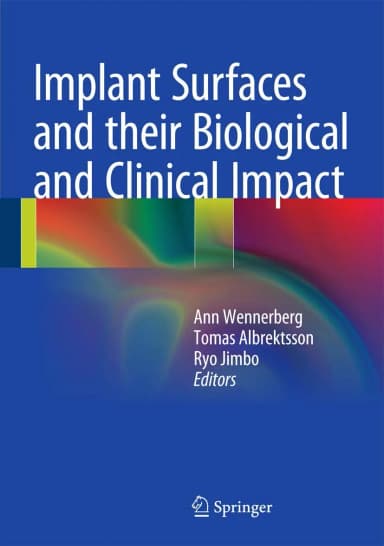 Image of - Implant Surfaces and their Biological and Clinical Impact | Hardcover