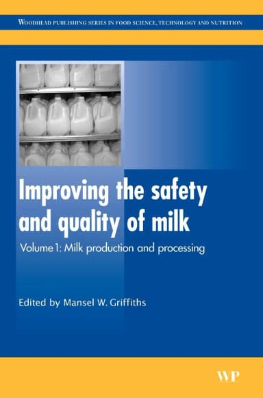 Image of - Improving the Safety and Quality of Milk Milk Production and Processing | Volume 1 | Hardcover