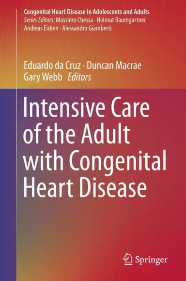 Image of - Intensive Care of the Adult with Congenital Heart Disease | Hardcover