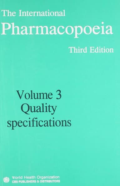 Image of - International Pharmacopeia | Third Edition Volume III