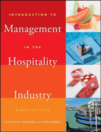 Image of - Introduction to Management in the Hospitility Industry | 9e | Hardcover