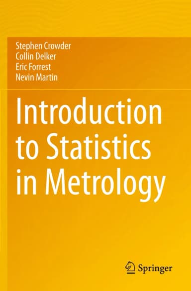 Image of - Introduction to Statistics in Metrology | Paperback