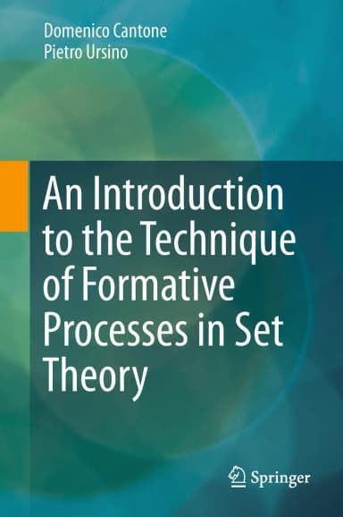 Image of - An Introduction to the Technique of Formative Processes in Set Theory | Hardcover
